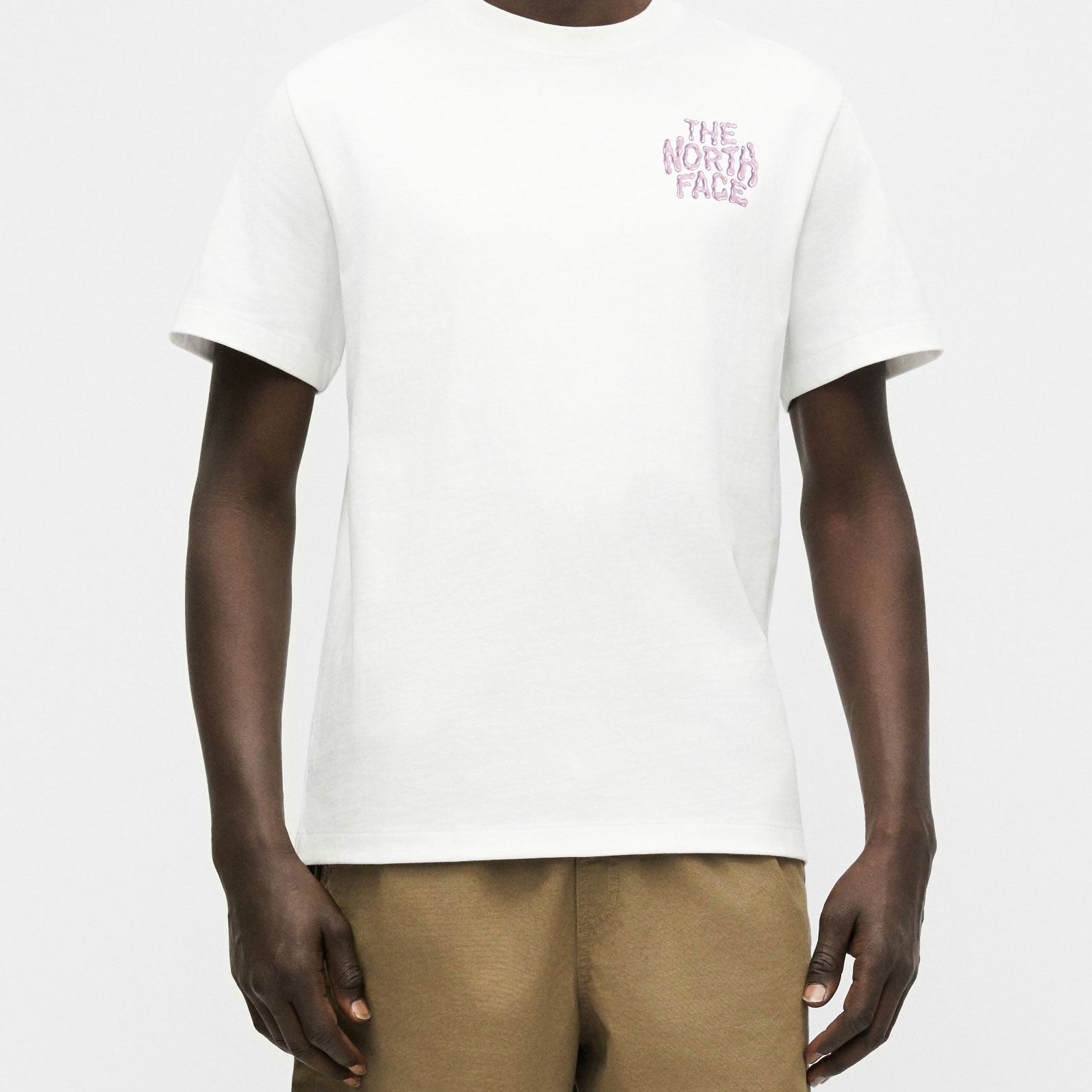 T-shirt The North Face Drip Logo Relaxed Short Sleeve NF0A8GABFN41 White Uomo
