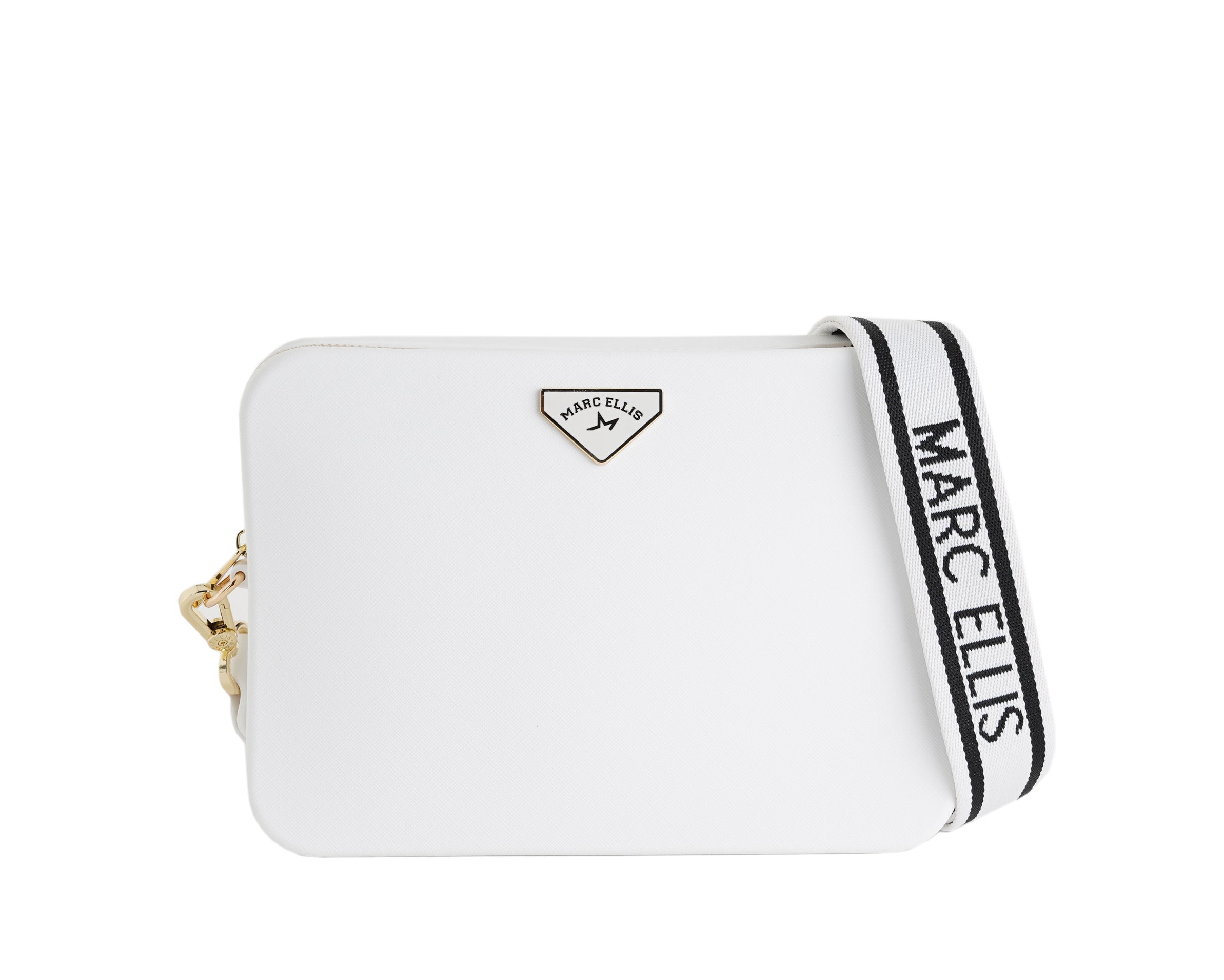 Borsa a tracolla Marc Ellis Flat Flowe Donna Milk Light Gold - Vista frontale