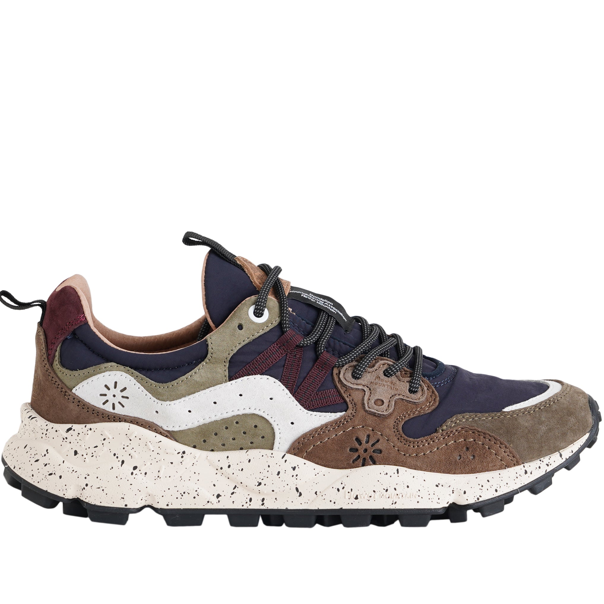 Sneakers FLOWER MOUNTAIN Yamano 3 Man 2017816-01-3D31 Brown-Navy Uomo