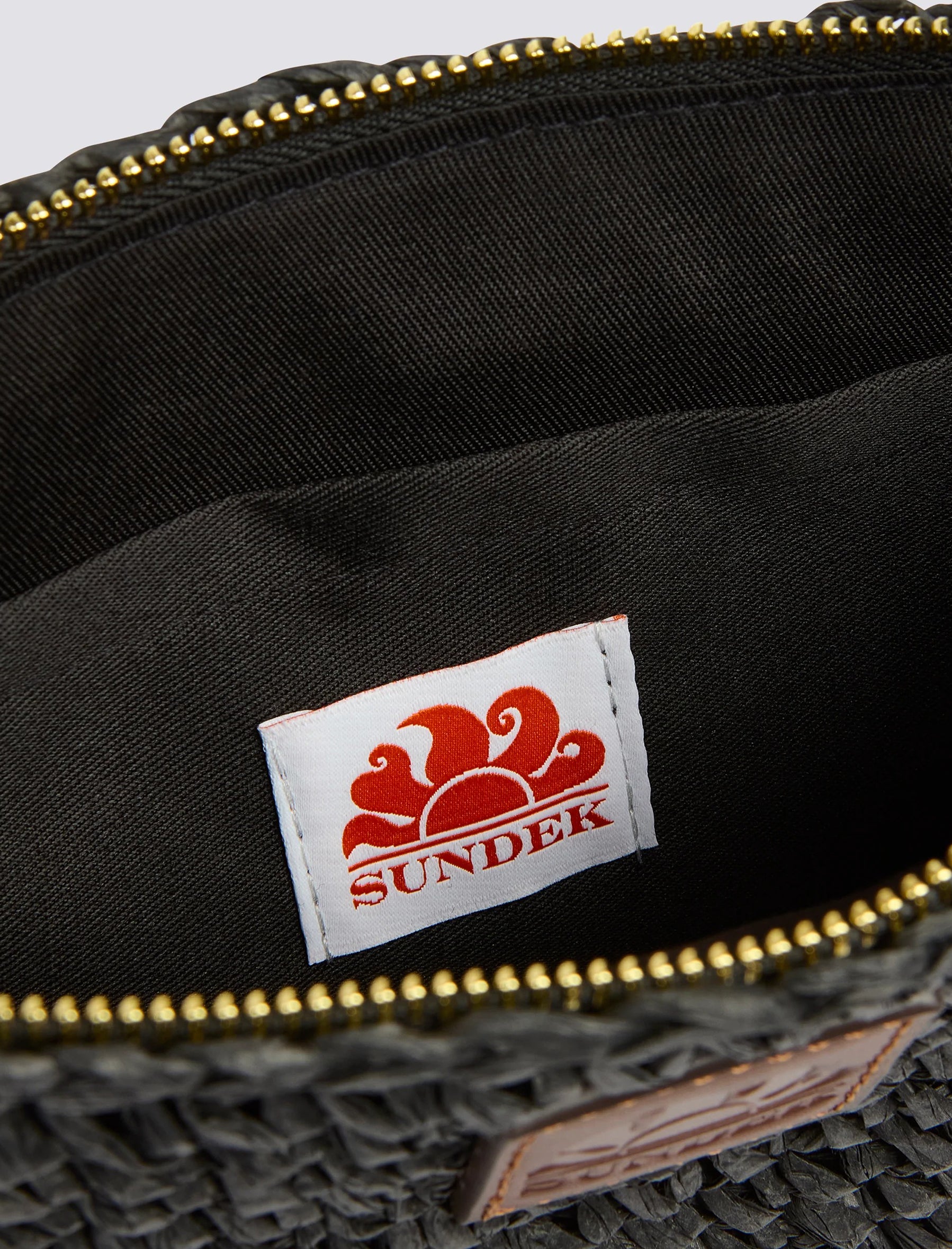 Mini Borsa in paper straw Sundek AW740ABPA100 Black