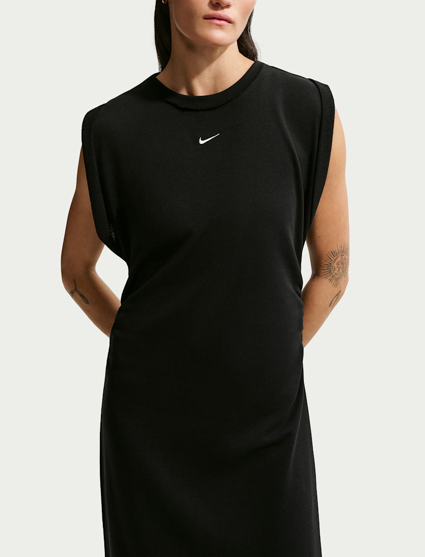 Nike Abito Oversize Sportswear Chill Terry IF0567-010 Black donna