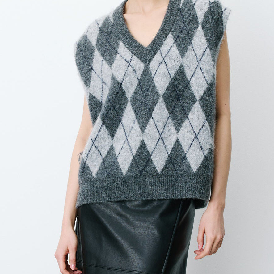 Gilet in maglia Grace&Mila Arelio FW2617061 Anthracite Donna