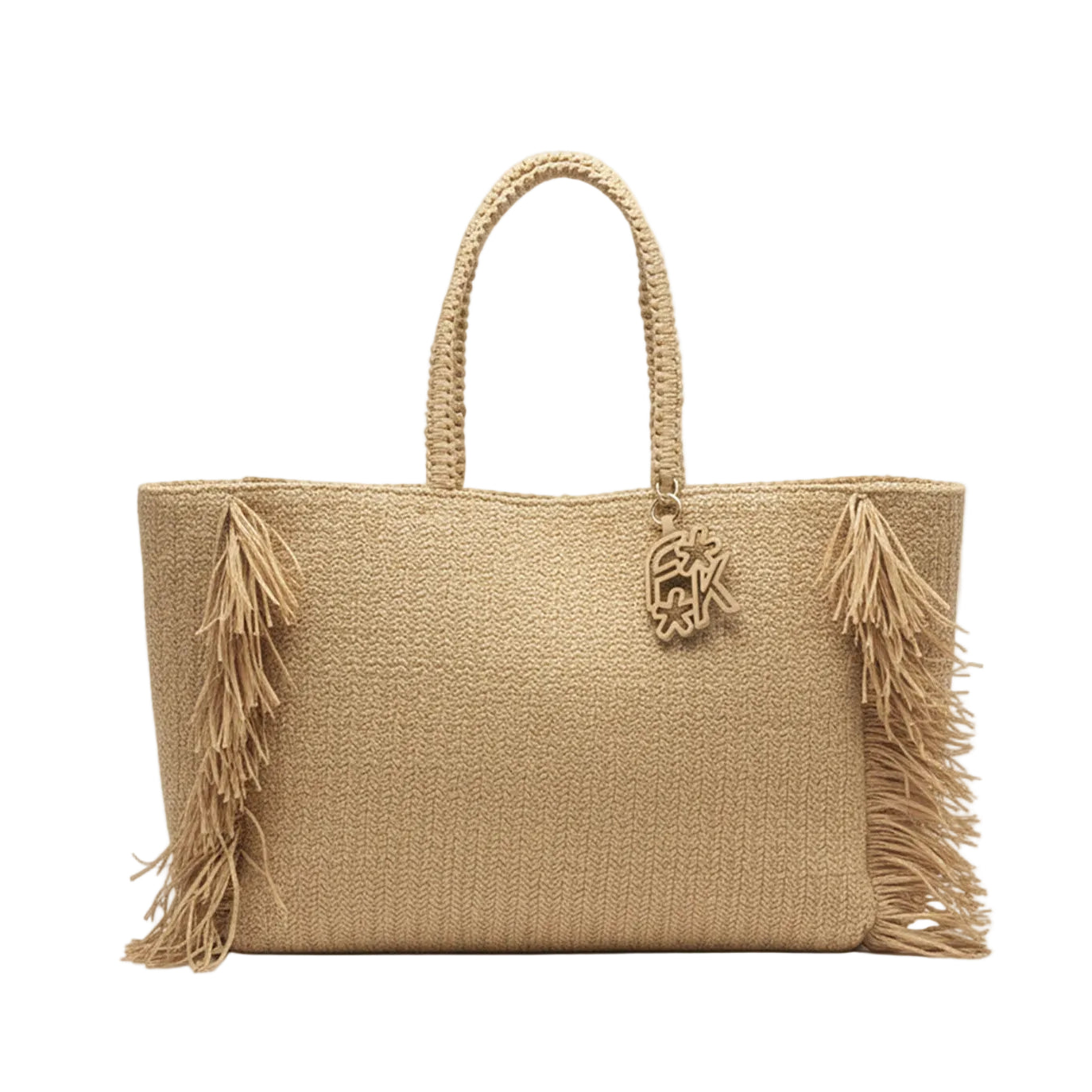 Maxi Bag in paglia F**k FA26-SW0040BG Beige Donna