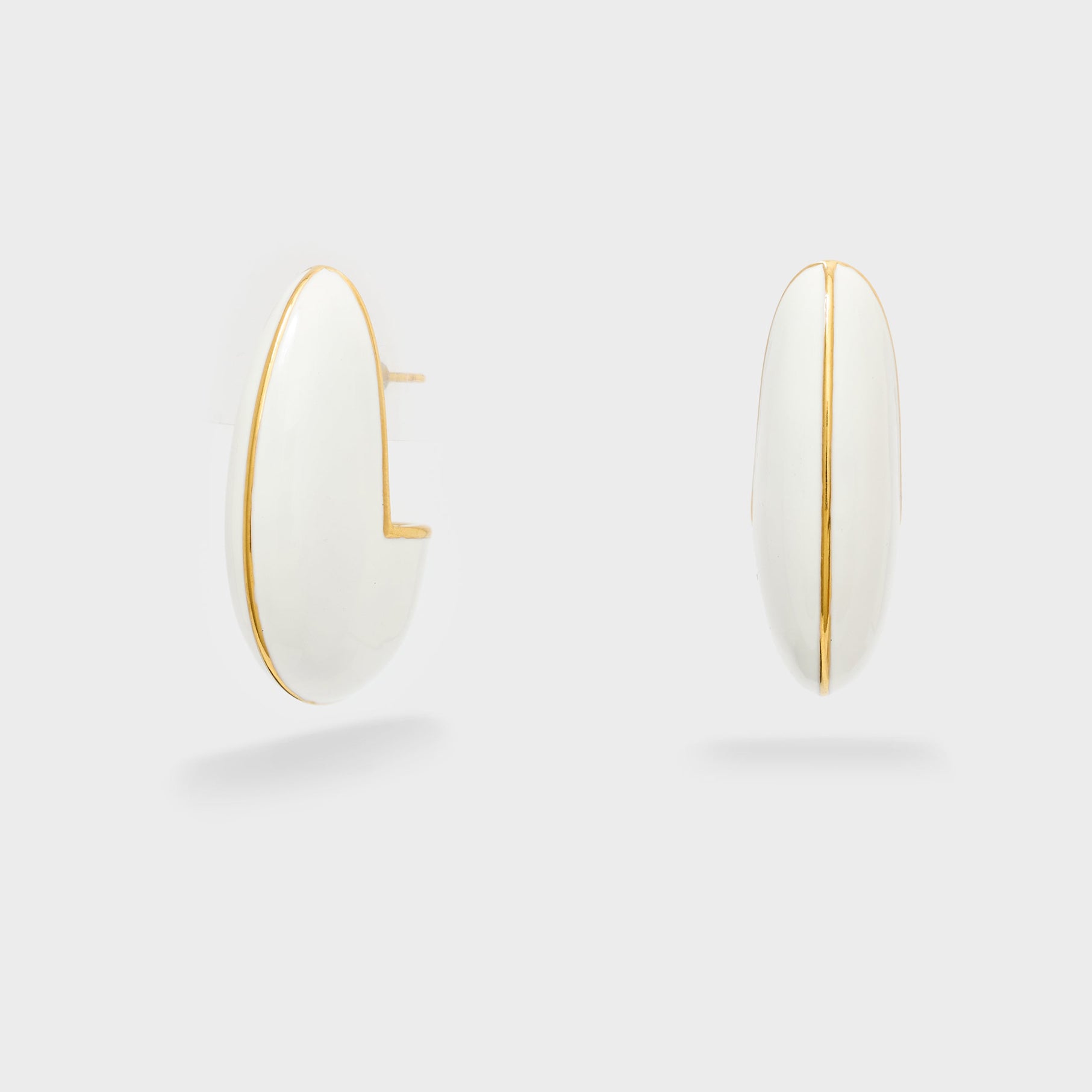 Orecchini Luna I Resina Nali' PWOR0012 Bianco Donna