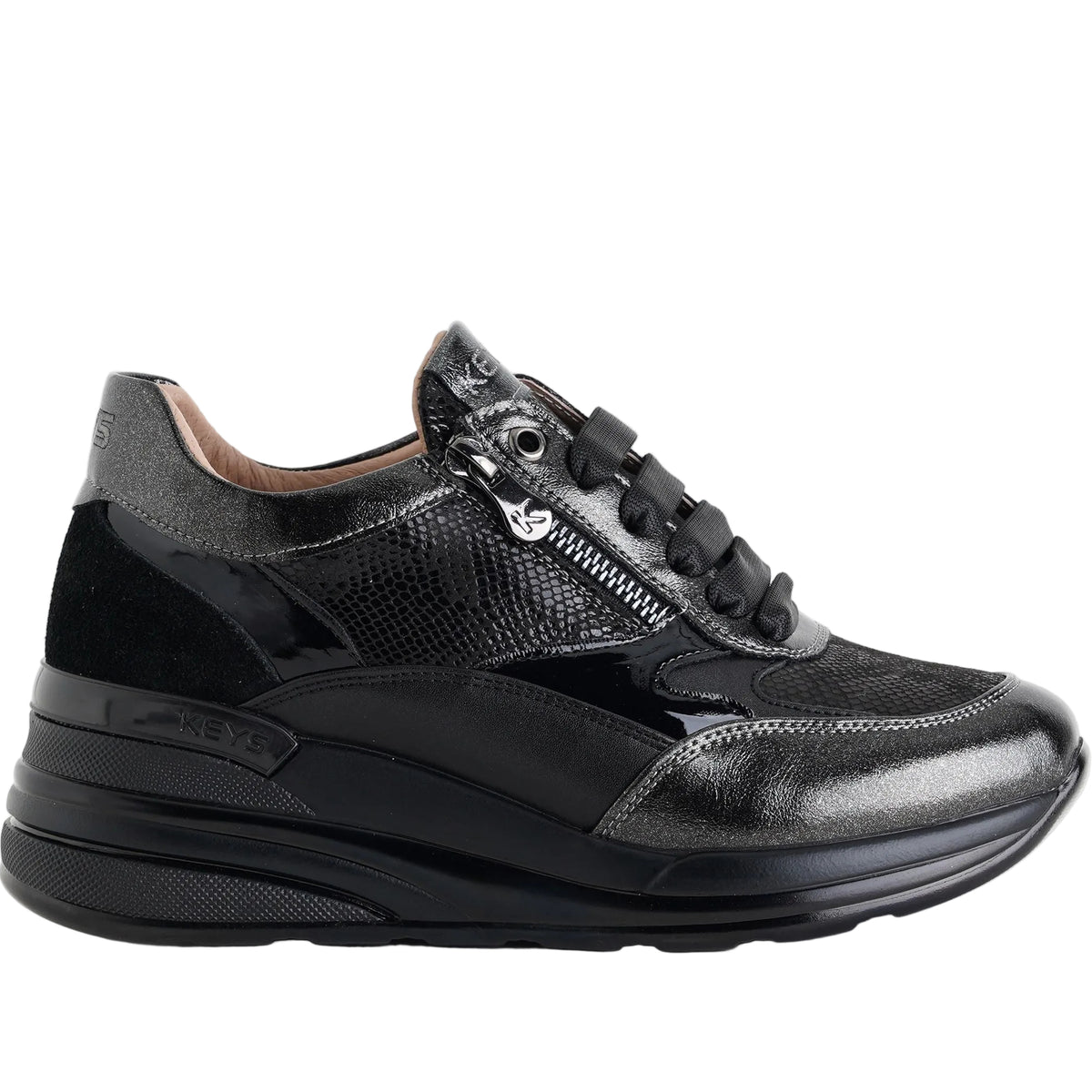 Sneakers con zeppa Keys K-11222 Nero