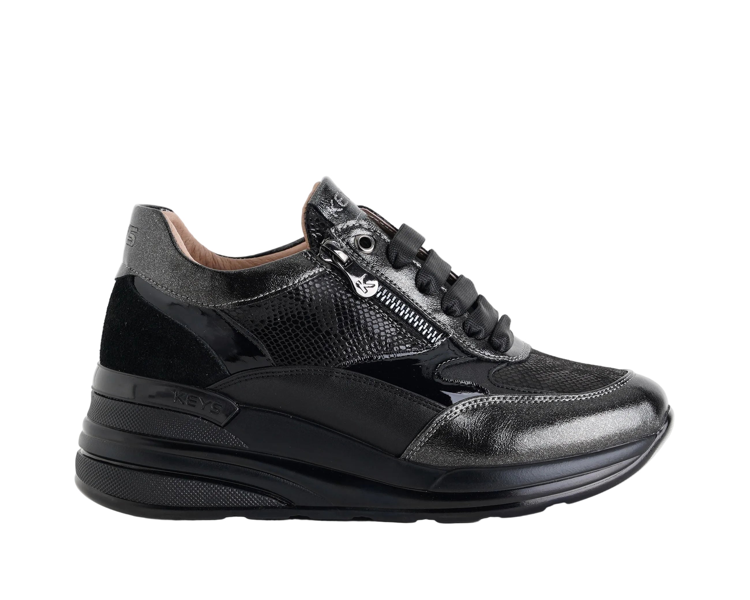 Sneakers con zeppa Keys K-11222 Nero