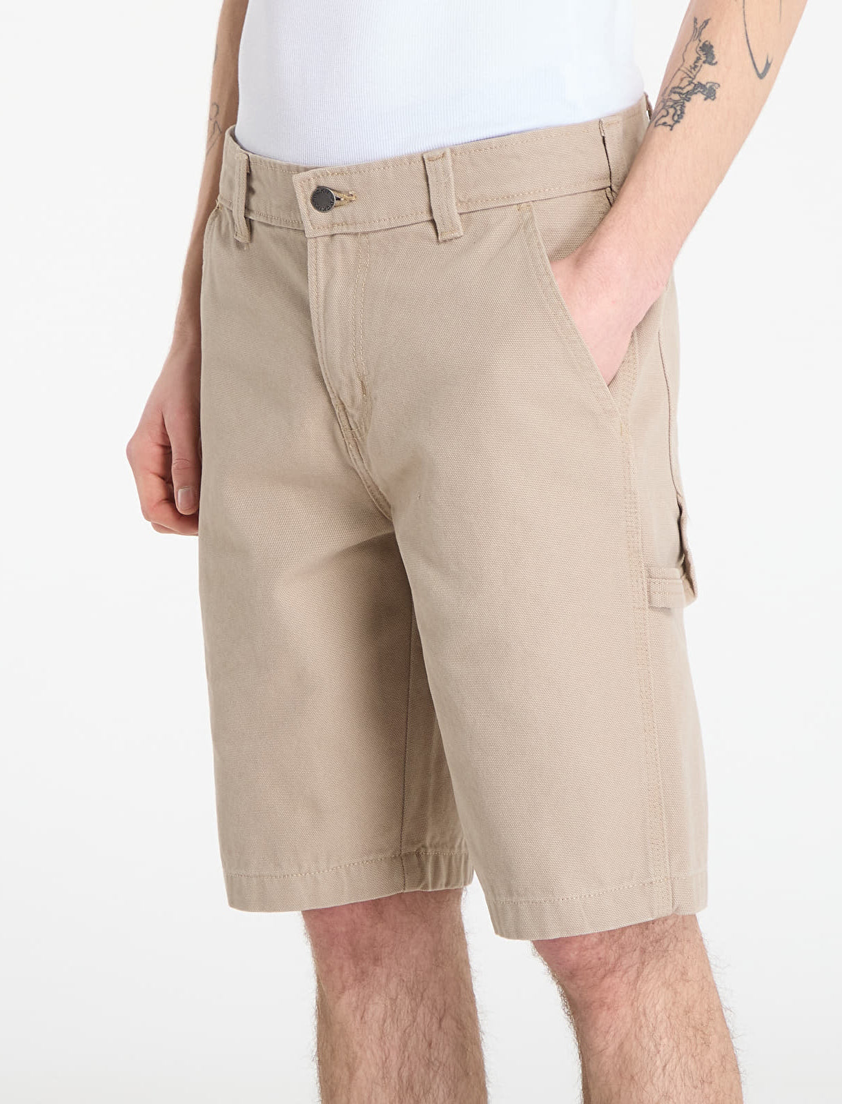 Dickies Canvas Carpenter Short Desert Sand DK0A888G0DS1 – Shorts uomo in canvas workwear