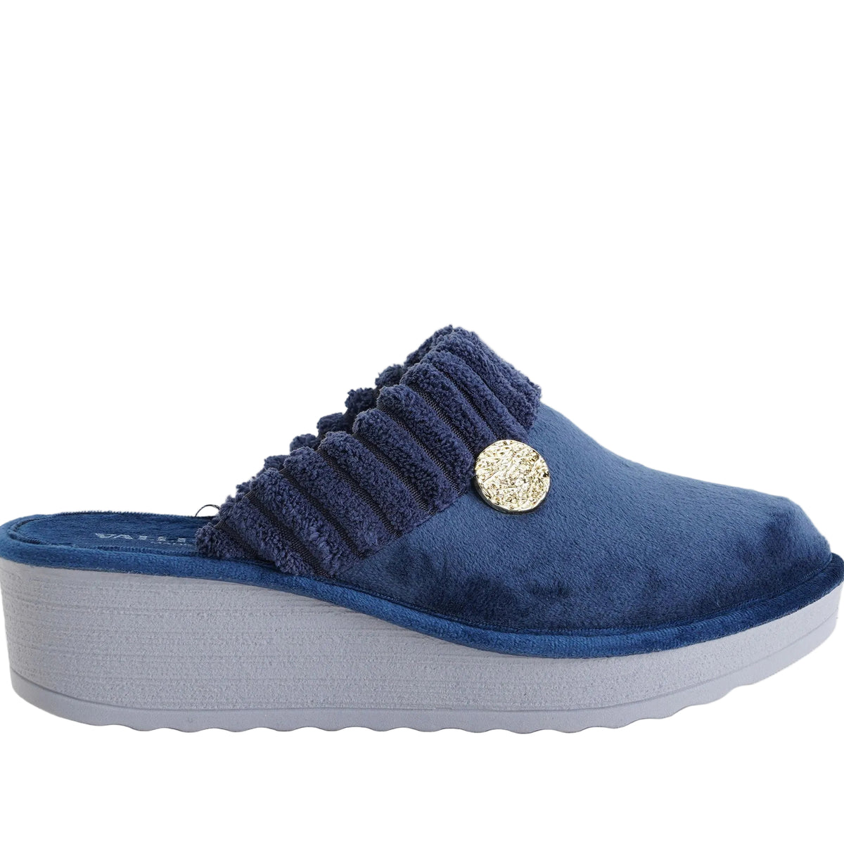 Pantofole Valleverde 55201 Blu Donna