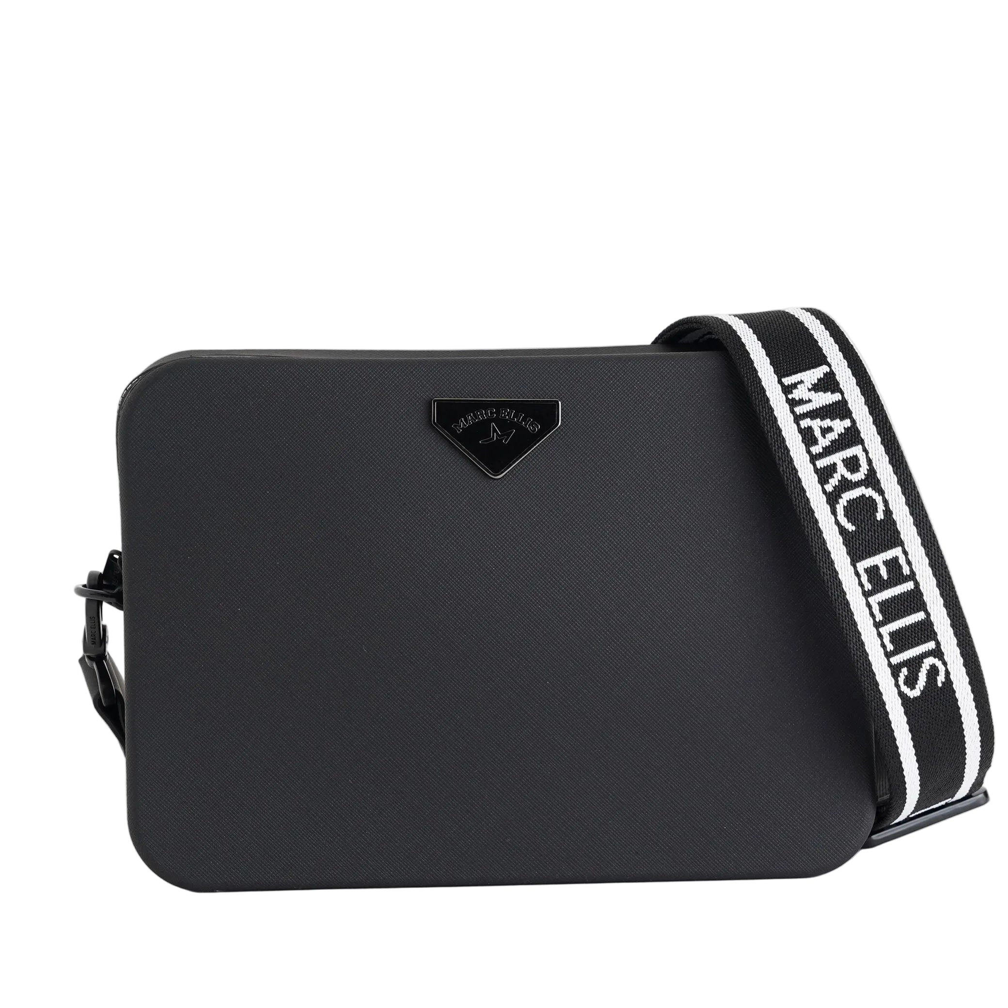 Borsa a tracolla Marc Ellis Flat Flowe Donna Black Lamina Black - Vista frontale