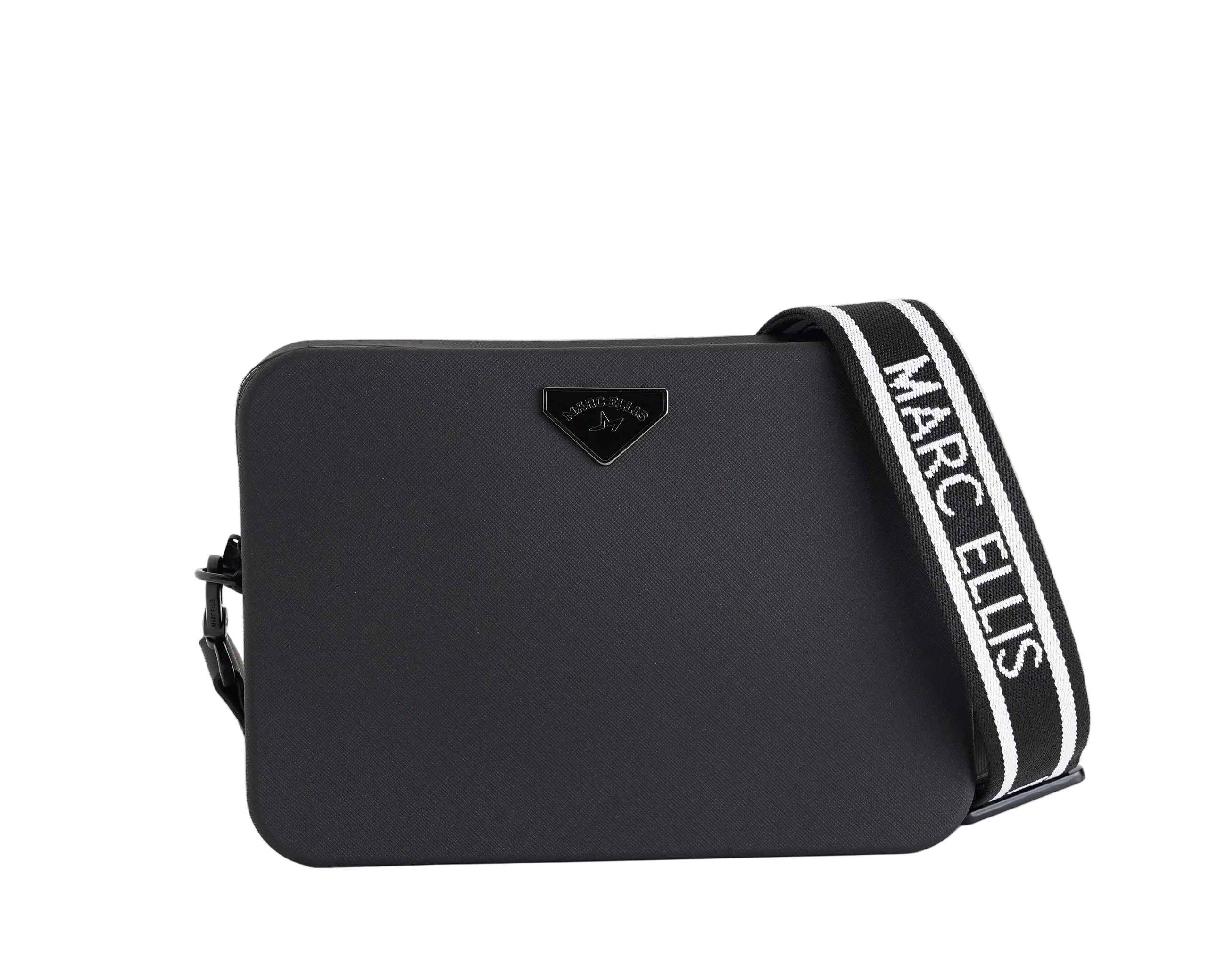 Borsa a tracolla Marc Ellis Flat Flowe Donna Black Lamina Black - Vista frontale