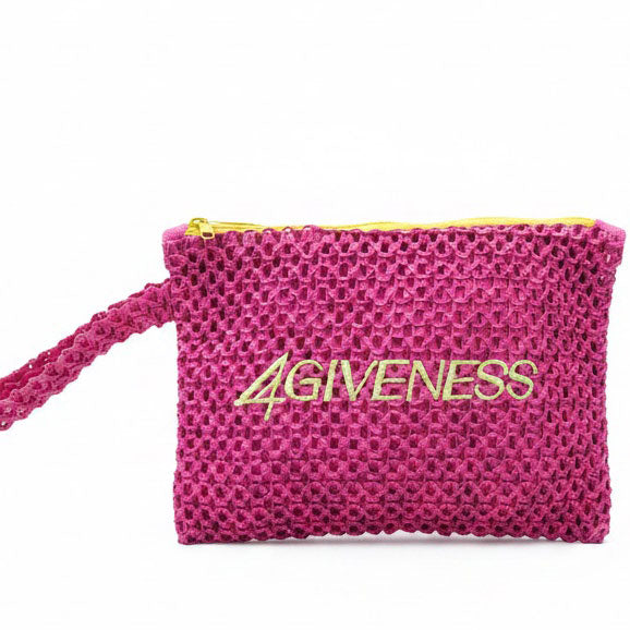 Pochette 4Giveness Ricamo 126WACPO6173 in cartapaglia Donna