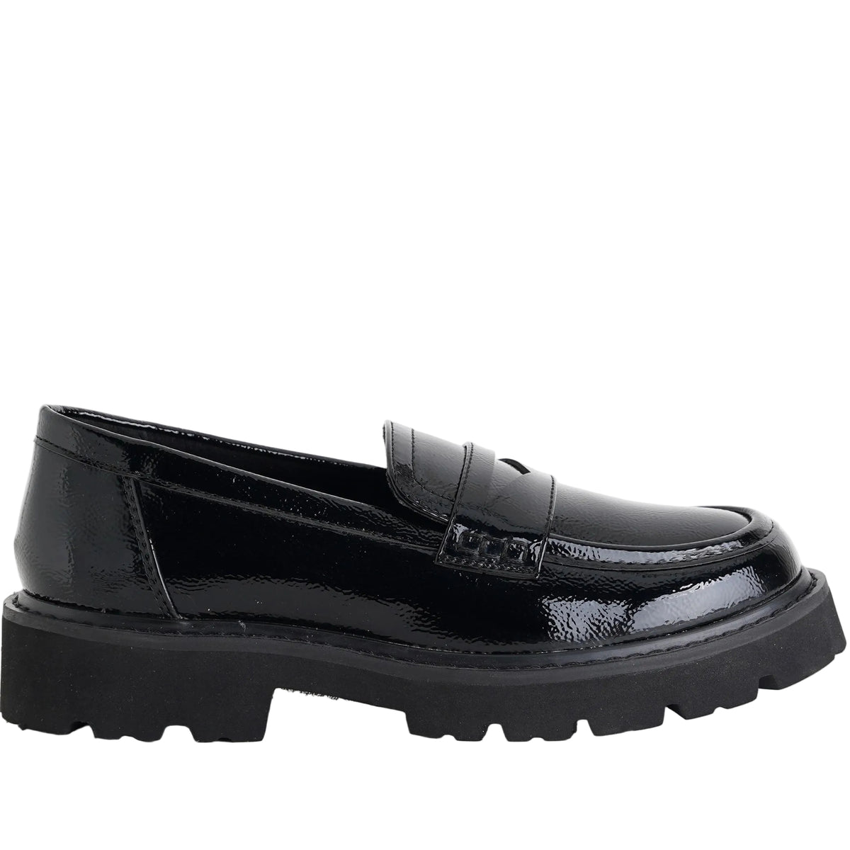 Mocassino in vernice Valleverde 44520B Nero Donna