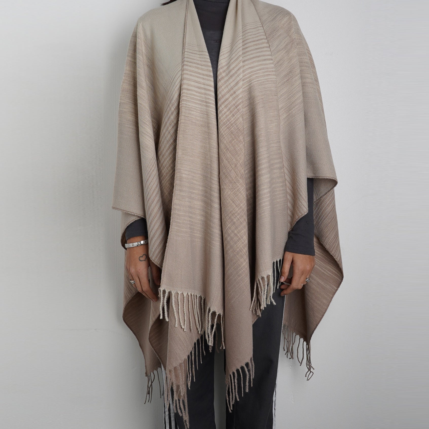 Poncho MARC ELLIS MES-234 Taupe Donna