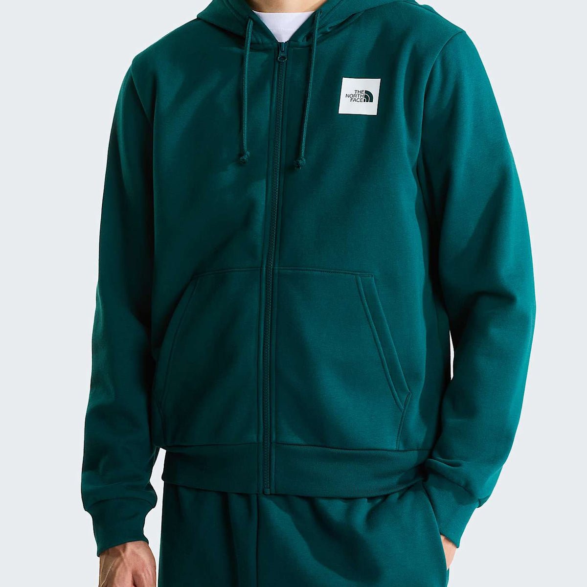 Felpa con cerniera The North Face Box Half Dome Regular NF0A8JAZN4J1 Pacific Teal Uomo