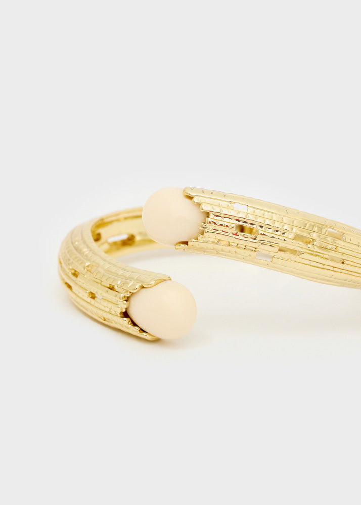 Bracciale lavorato Nalì VSBR0001 Bianco/Oro