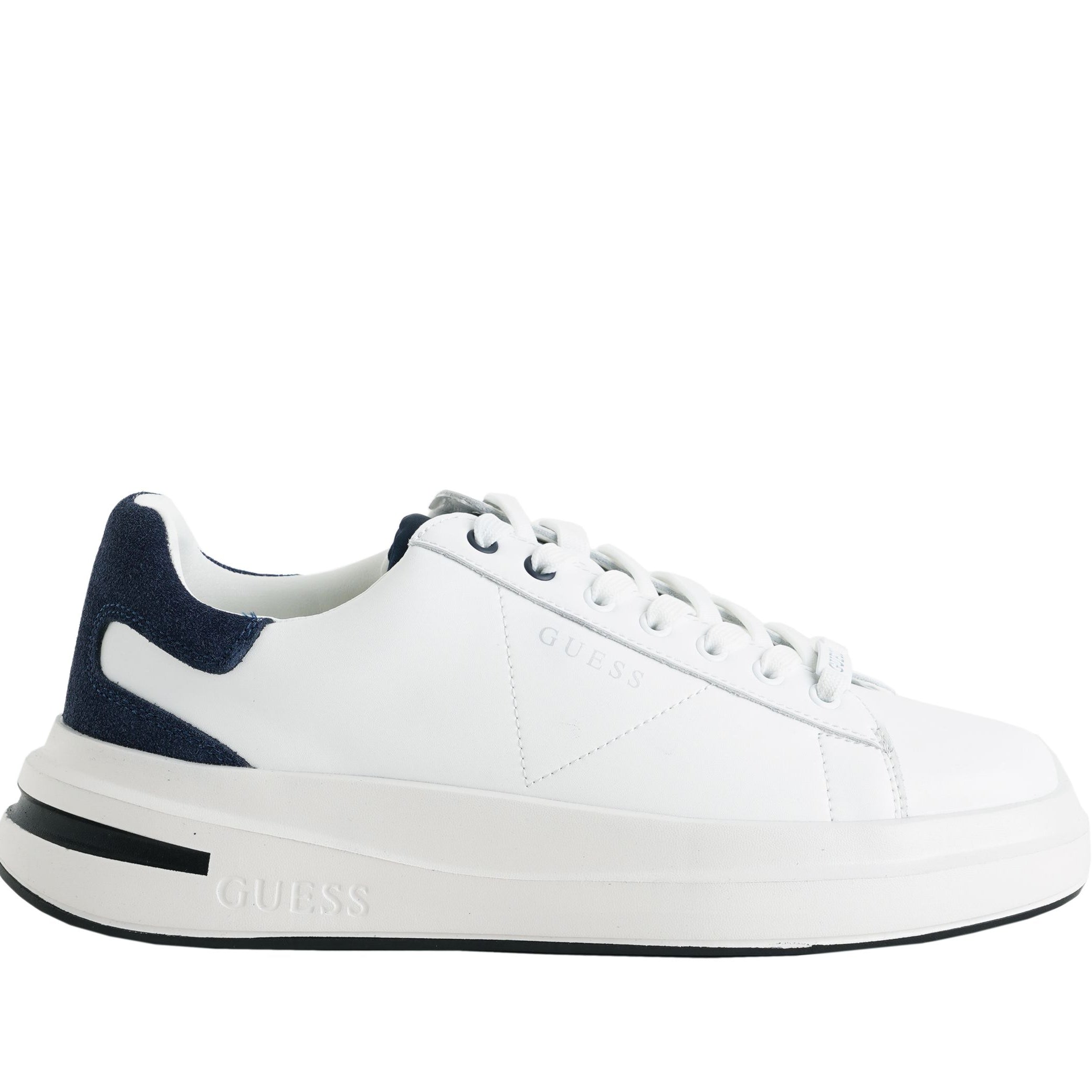 Sneakers GUESS modello Elba FMTLBALEL12 White Blue Uomo