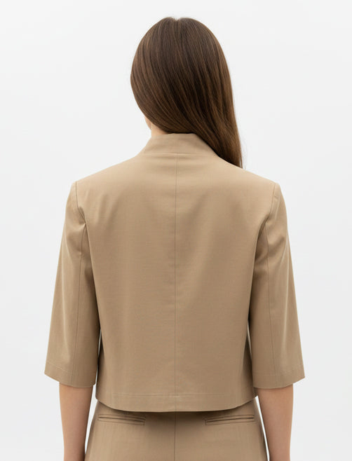 Blazer Cropped Boxy Vicolo TAB1865 Desert