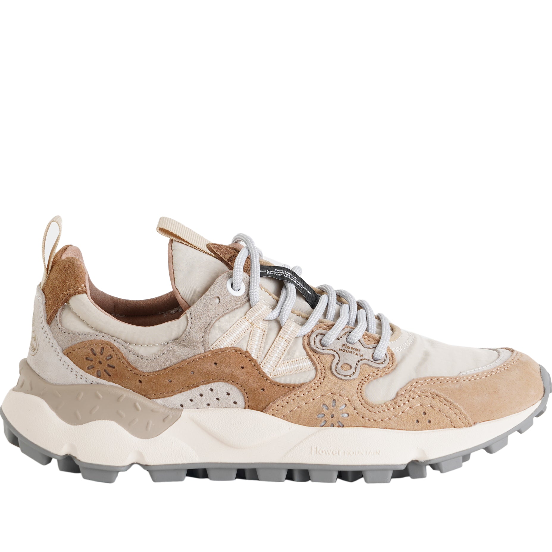 Sneakers FLOWER MOUNTAIN Yamano 3 Uni 2017818-01-1E62 Beige-Grey Donna