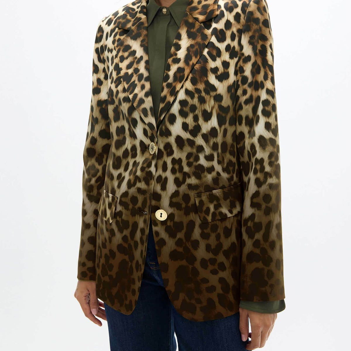Blazer leopardata Lola Casademunt LF2602020 25Z Brown/Multic. Donna