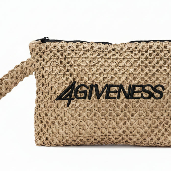 Pochette 4Giveness Ricamo 126WACPO6173 in cartapaglia Donna