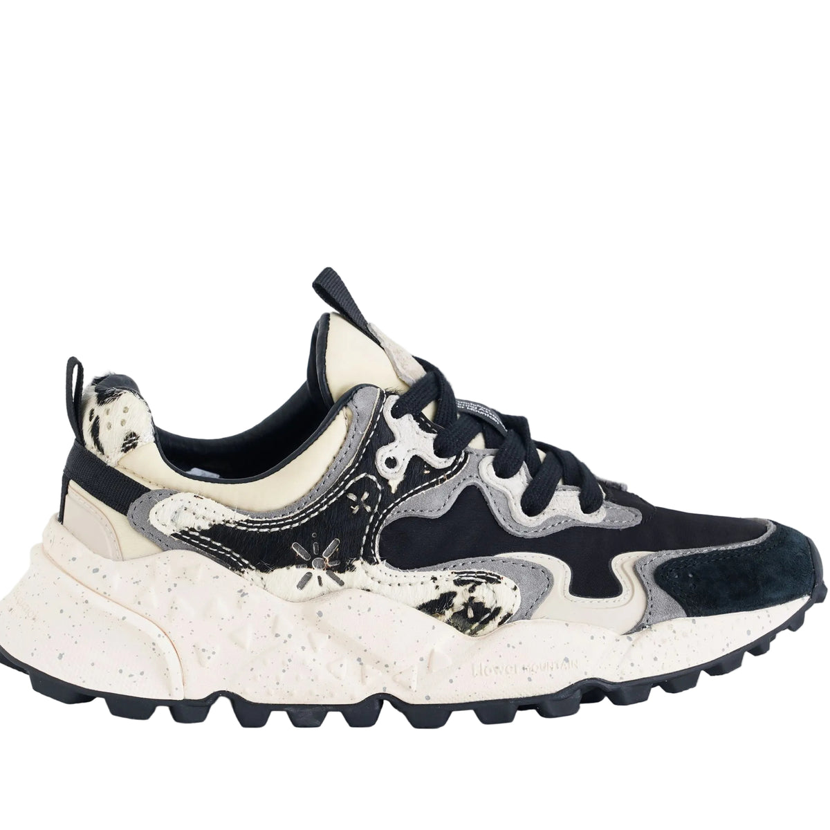 Sneakers Flower Mountain Rulis Uni 2019102-08-1A56 Black/Milk/Grey Donna