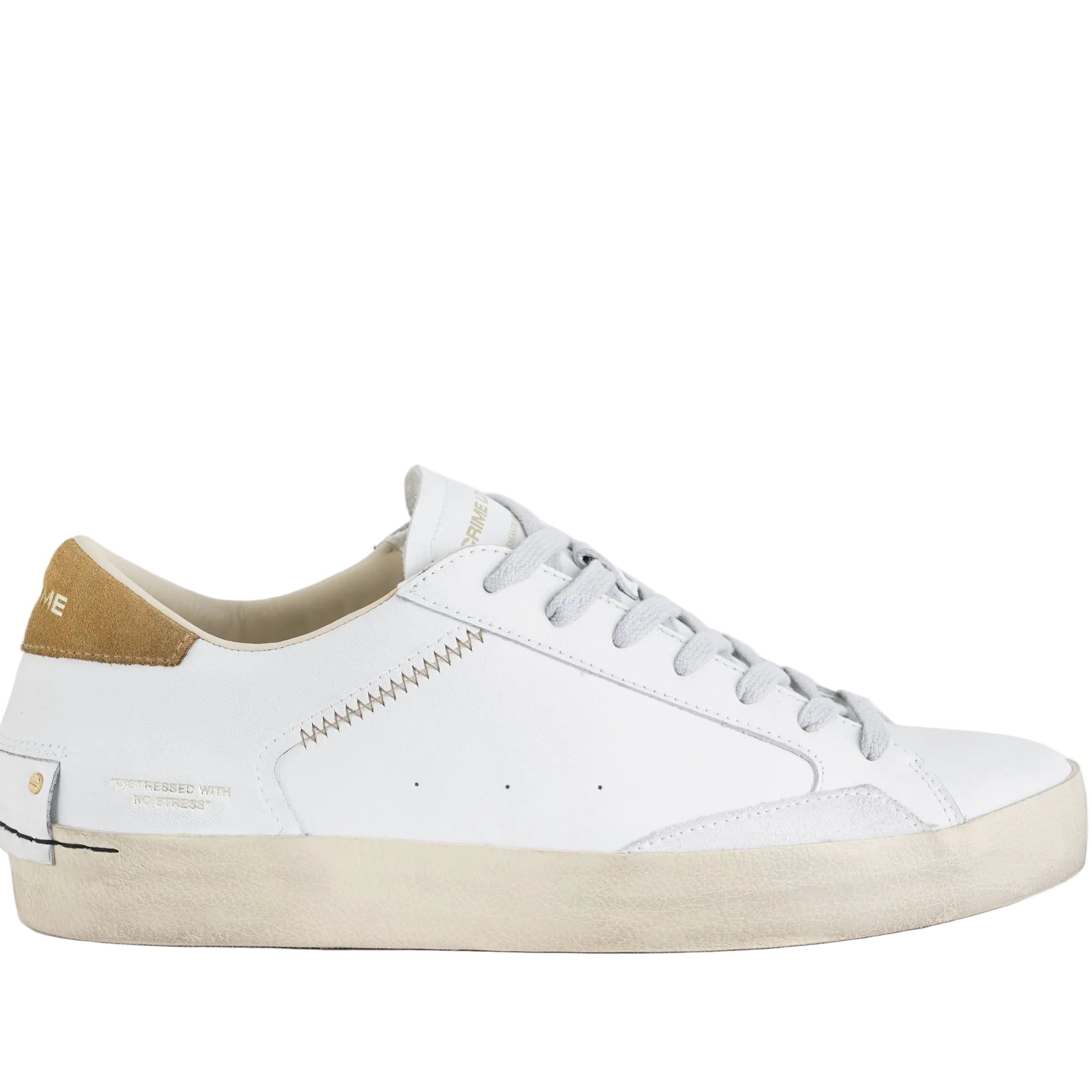 Sneakers Crime London Distressed Desert Tan uomo – vista frontale