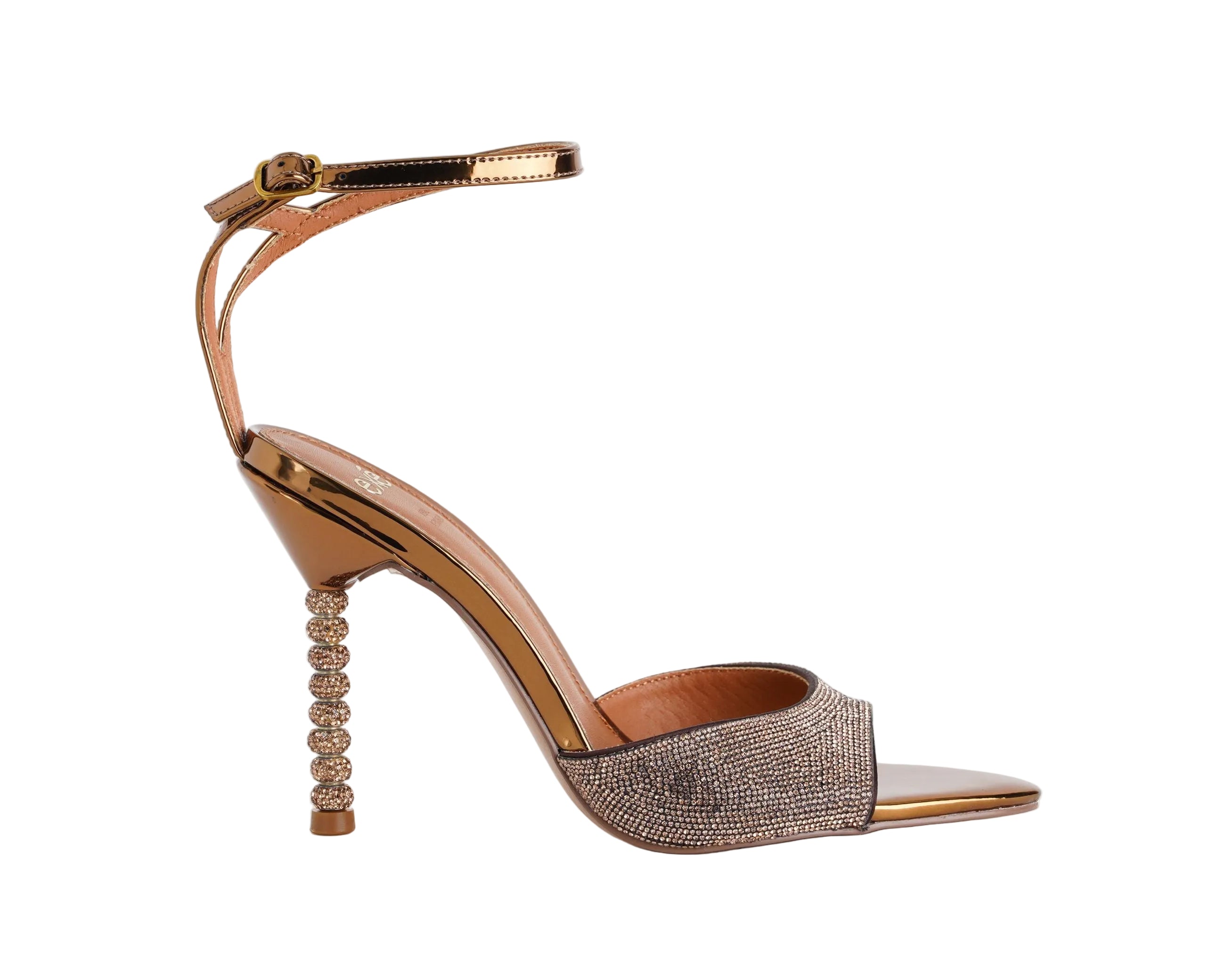 Sandalo alto donna EXE Joy-625 Bronze con tacco 110 mm
