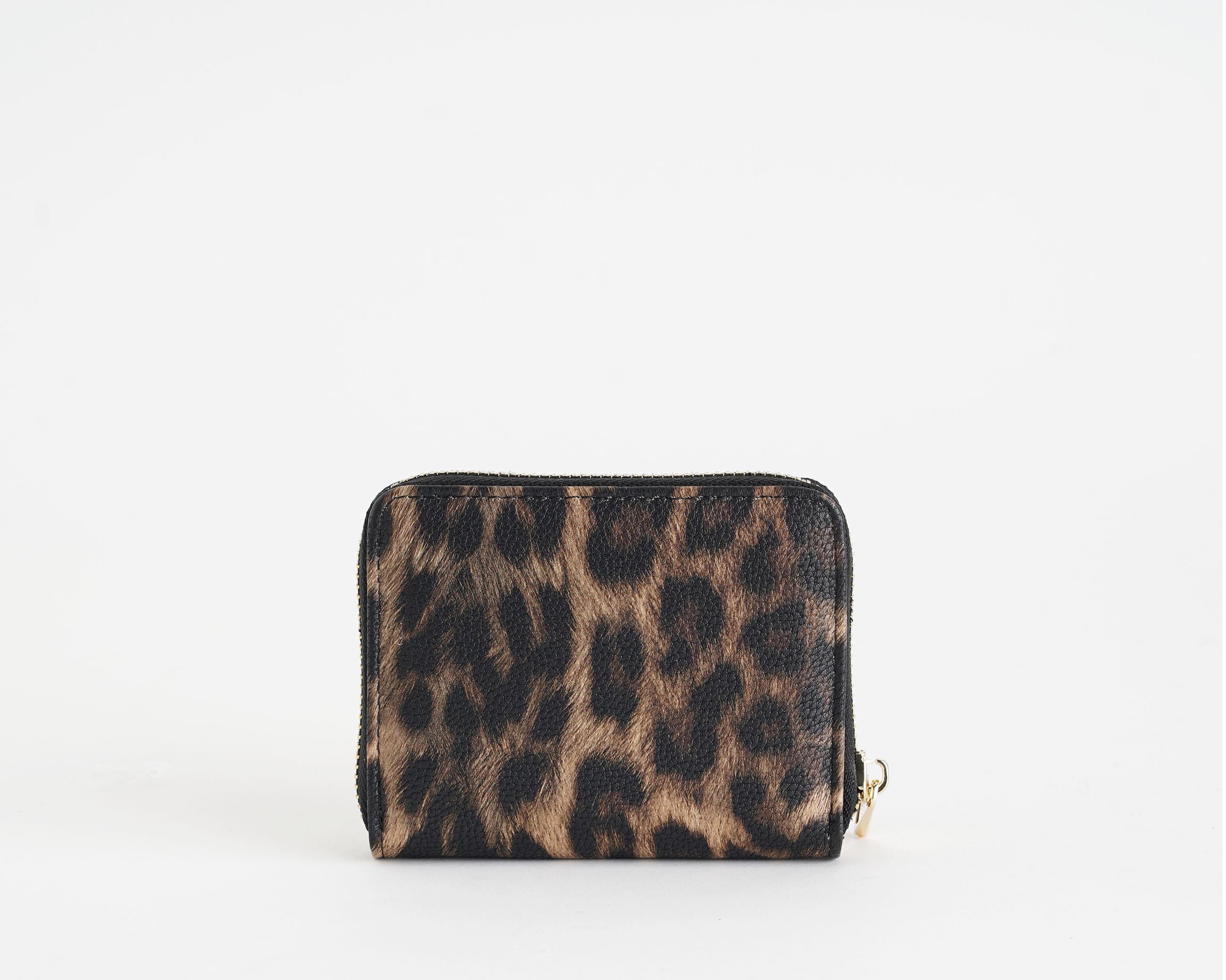 Portafoglio Marc Ellis Sophia Leo camel leo da donna in similpelle, chiusura zip, 8 slot portacarte, 10x12 cm