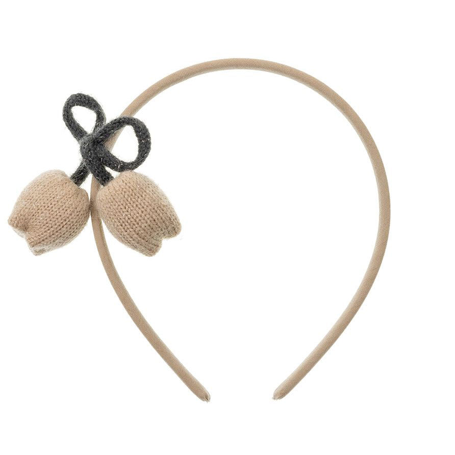 Cerchietto in fascia morbida con pompon SIENA 200106765 Bambina