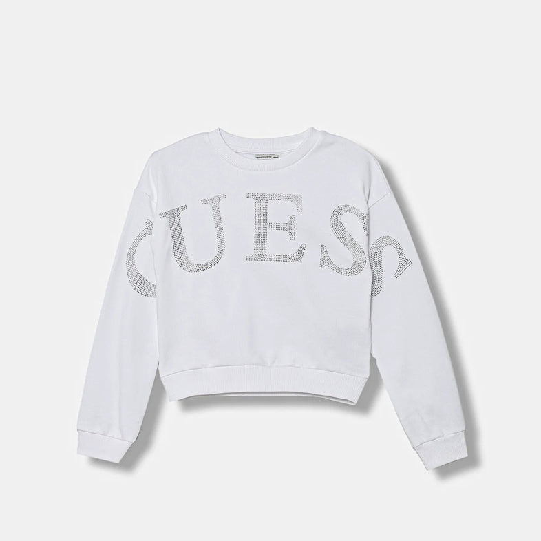Felpa GUESS Active J5YQ09 Bianco Bambina