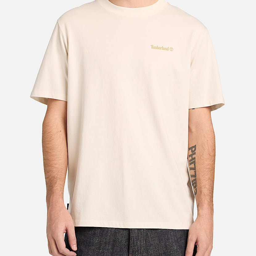 T-Shirt Timberland Magnet Back Graphic TB0A5MNVCM91 Vintage White Uomo