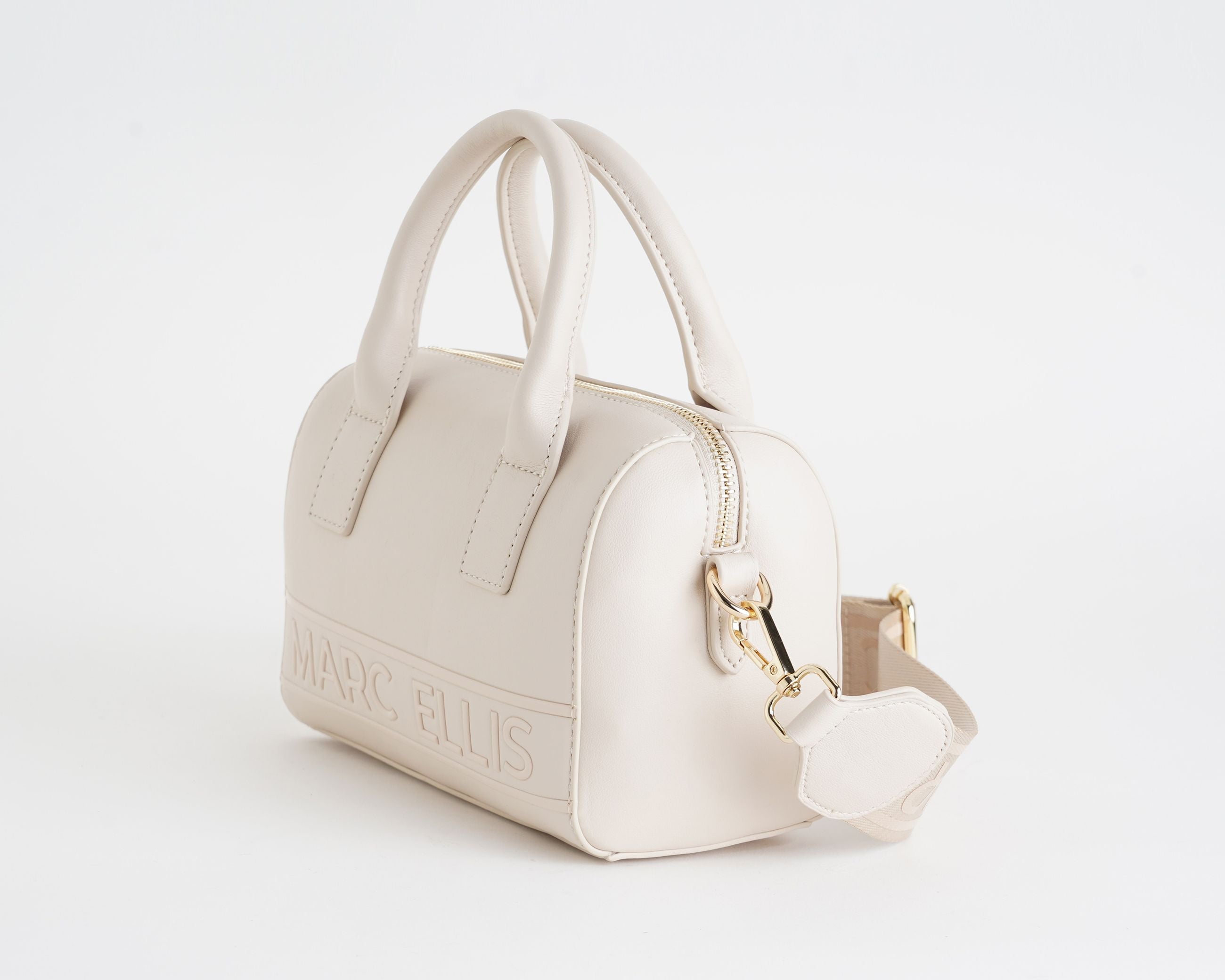 Borsa a mano Marc Ellis Rihanna ML Donna Beige - Vista laterale