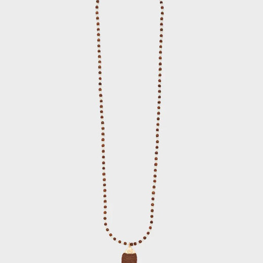 Collana lunga Nalì Partenope KACL0021 Oro/Marrone
