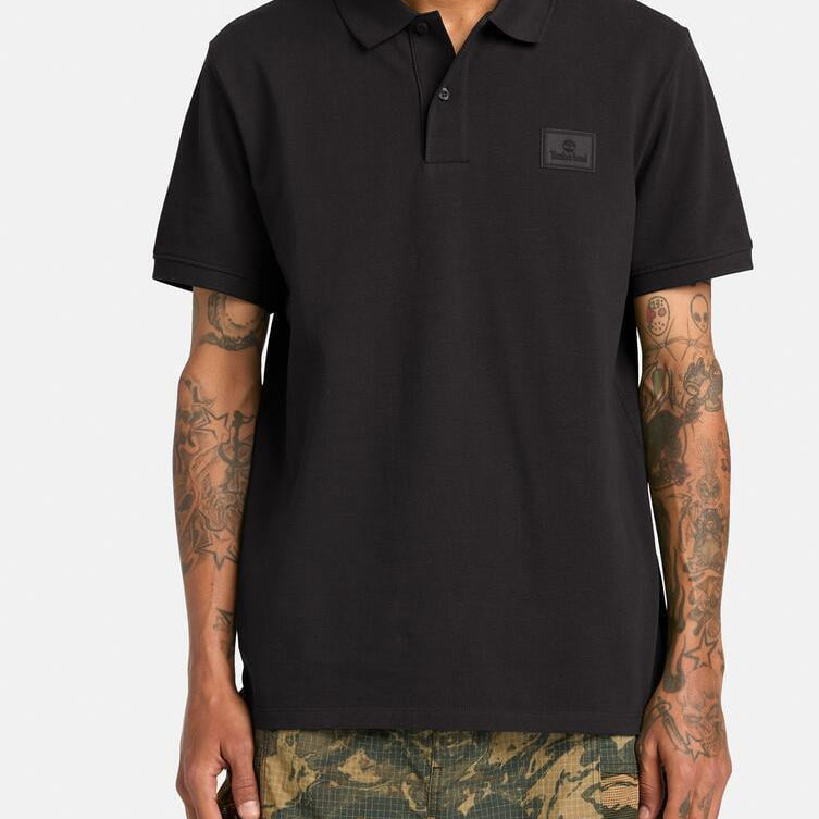 Polo Timberland Silicon Badge TB0A6HTY0011 Black Uomo