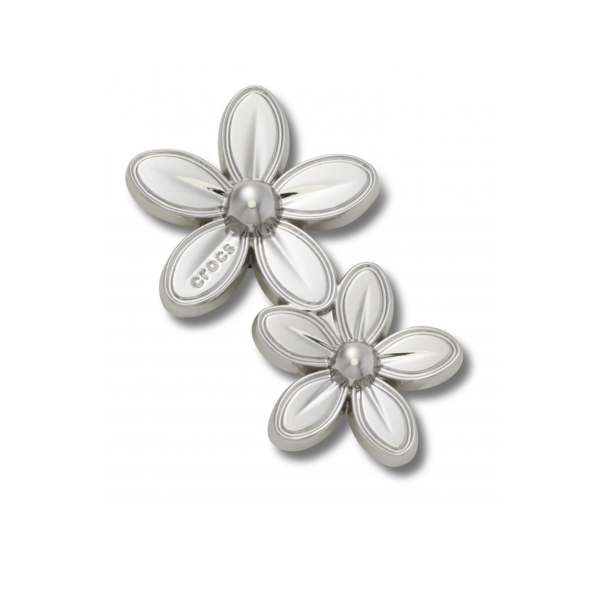 Charms Crocs Double Flower Cluster CR.6230 JIB Silver Unisex Uomo Donna