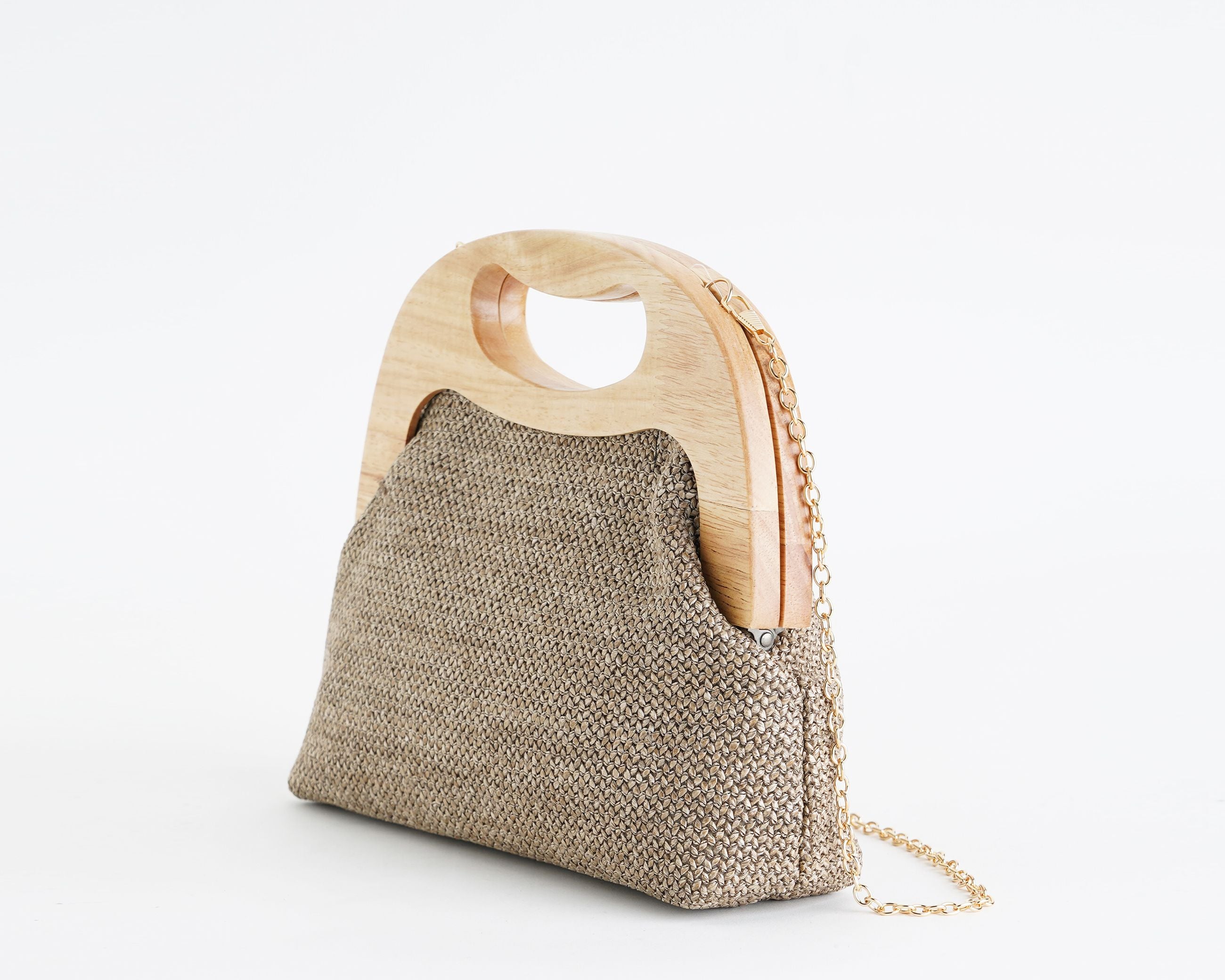 Borsa a mano Exe M013 Light Gold-Ice