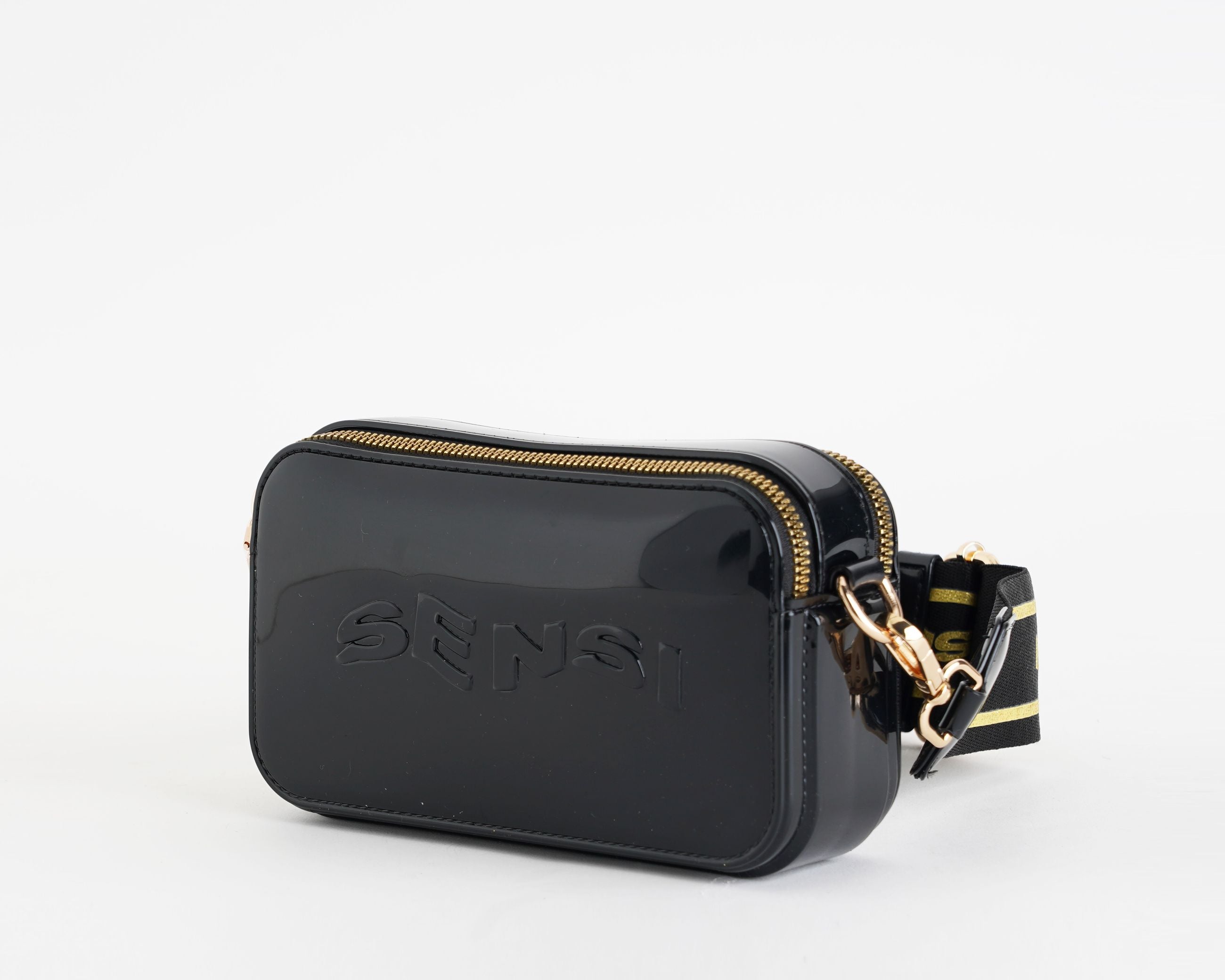 Borsa a tracolla in vernice Sensi 023/B Nero