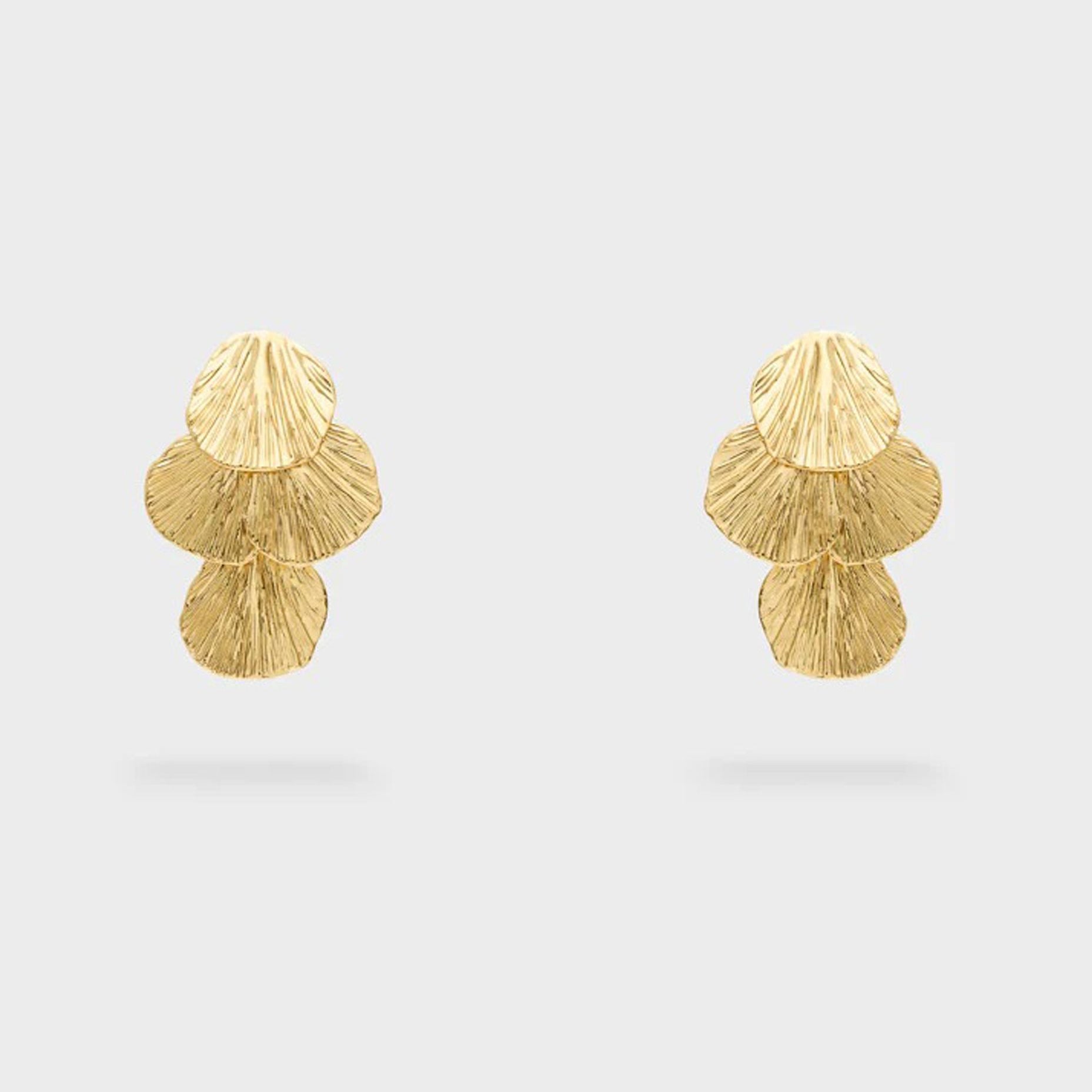 Orecchini pendenti motivo foglie Nali' PUOR0037 Oro Donna