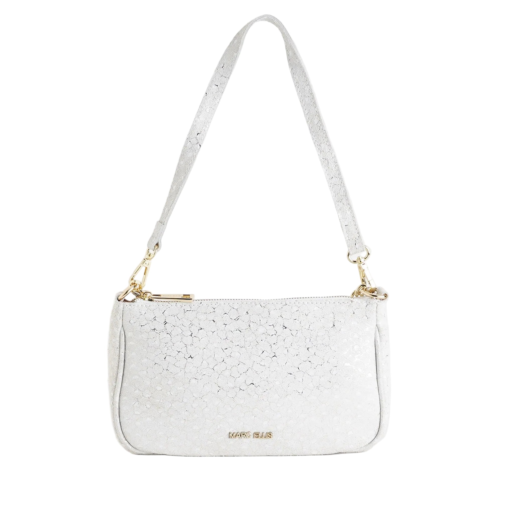 Borsa a spalla Marc Ellis Amber Kc Off Blanc/Gold