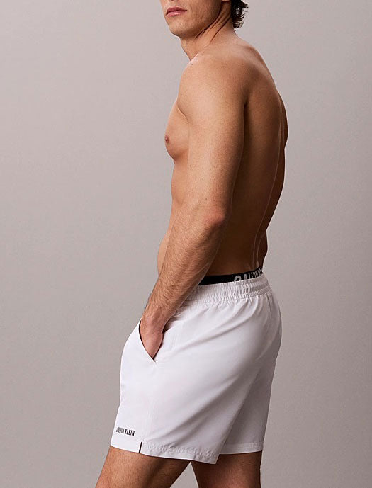 Pantaloncini da bagno Calvin Klein Intense Power LV00N61015-100 White Uomo