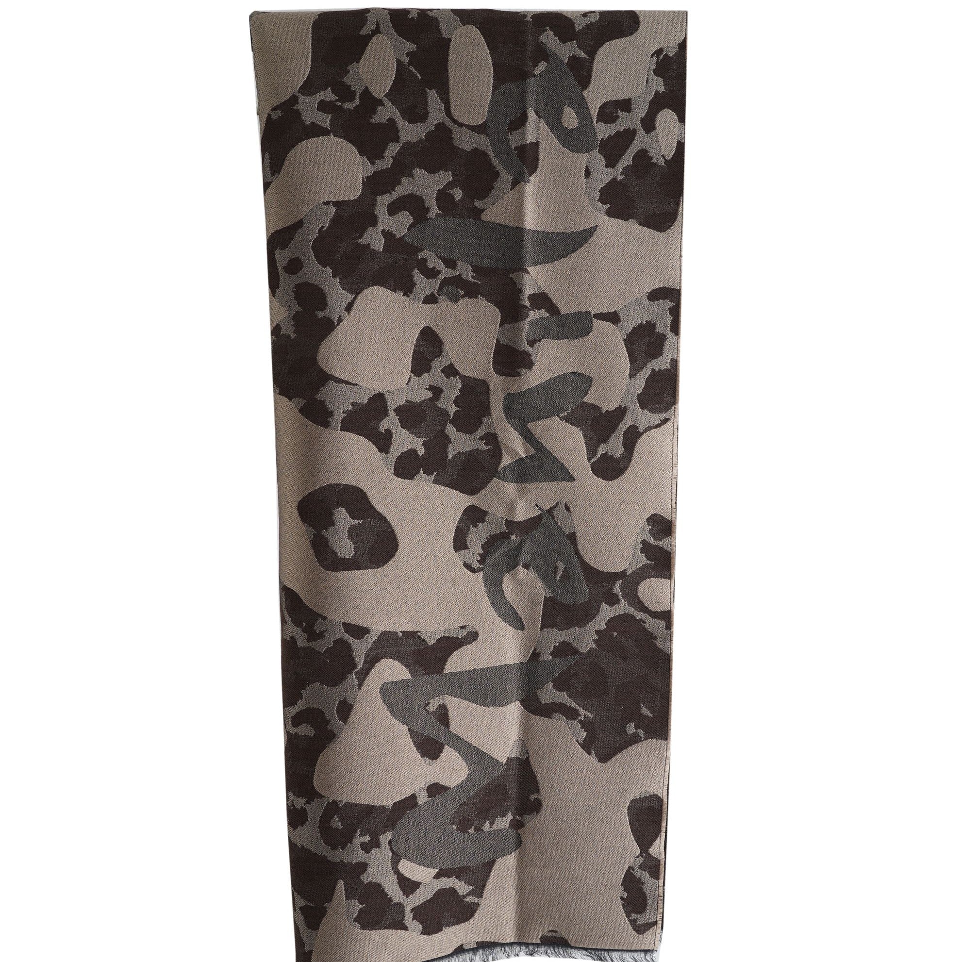 Sciarpa camouflage con logo MANILA GRACE F606PJ Nutella