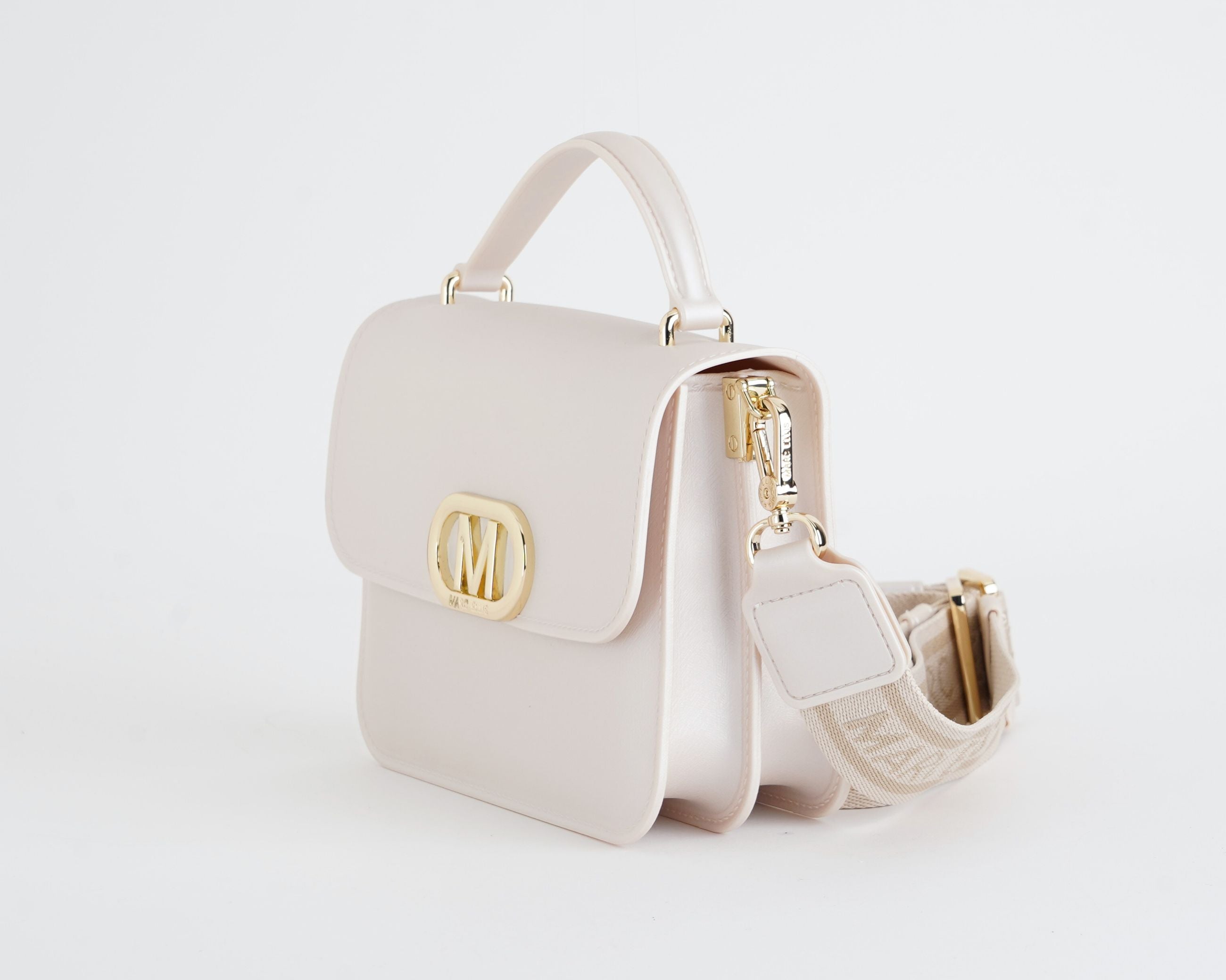 Borsa a tracolla Marc Ellis Flat Ear 26 Donna Beige Light Gold - Vista laterale