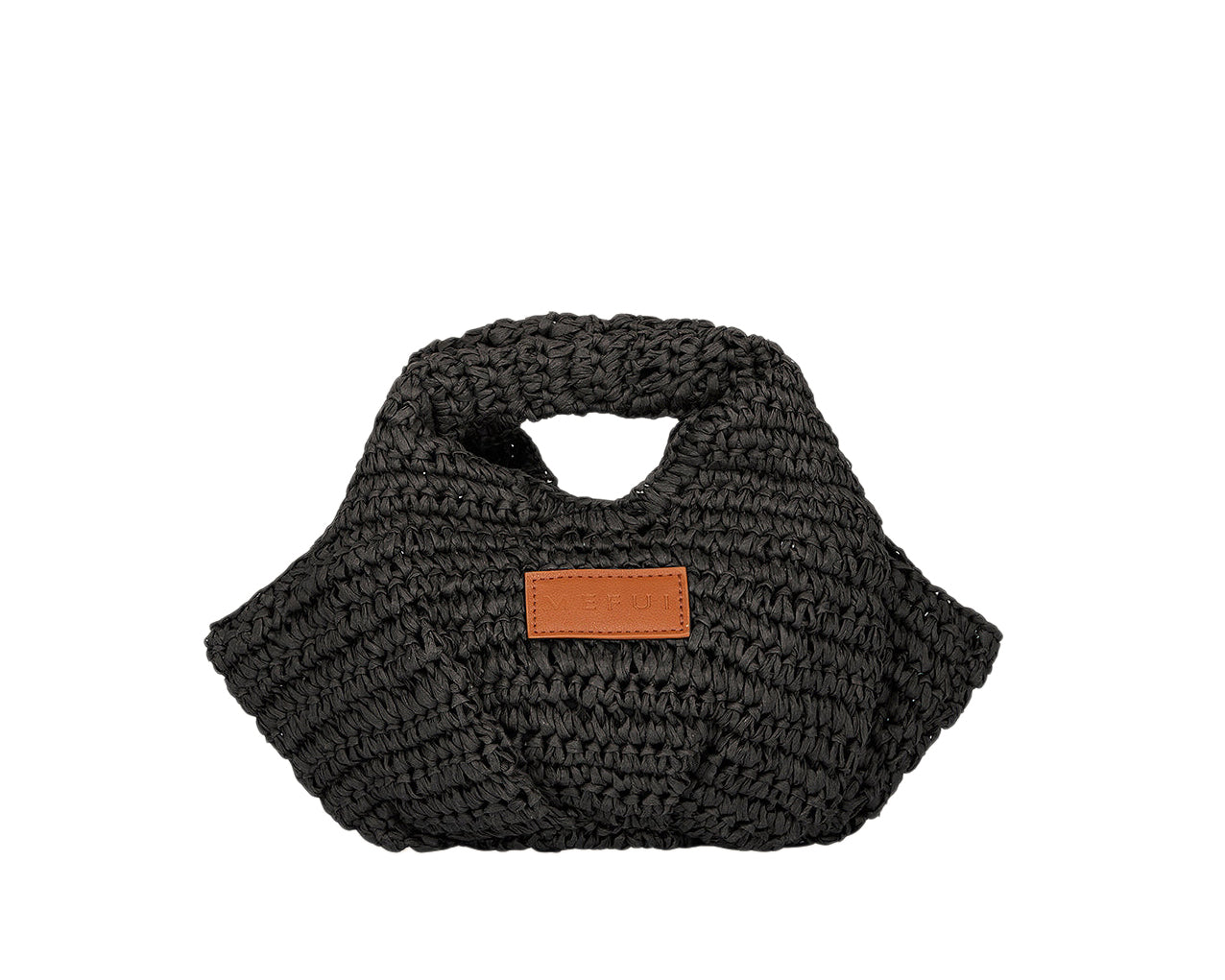Mini Bag Me Fui SW0065BK in rafia Nero Donna