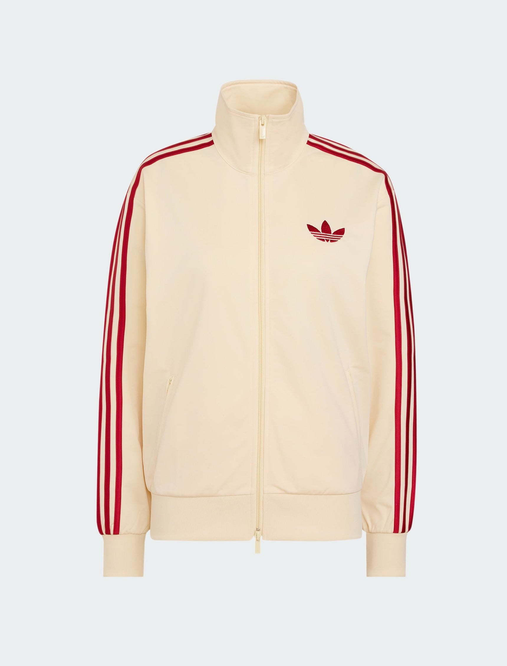 Felpa Adidas Firebird larga KS4674 Warm Vanilla / Team Victory Red