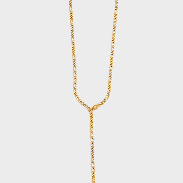 Collana lunga serpente acciaio inox NALI' DWCL0109 Oro Donna