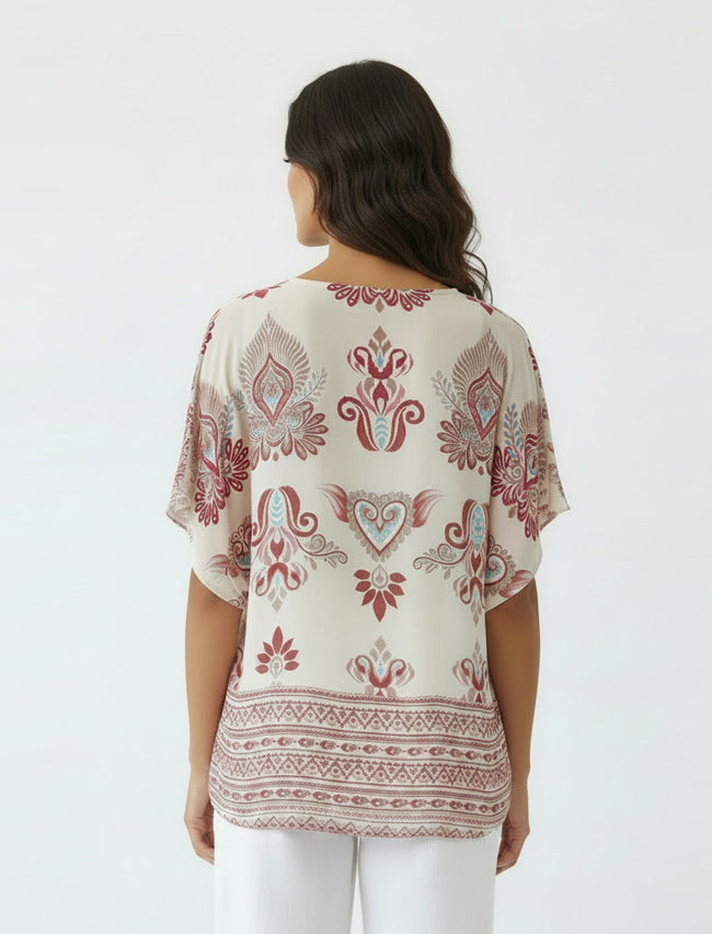 Blusa Anonyme Athens A46SB027 Burro
