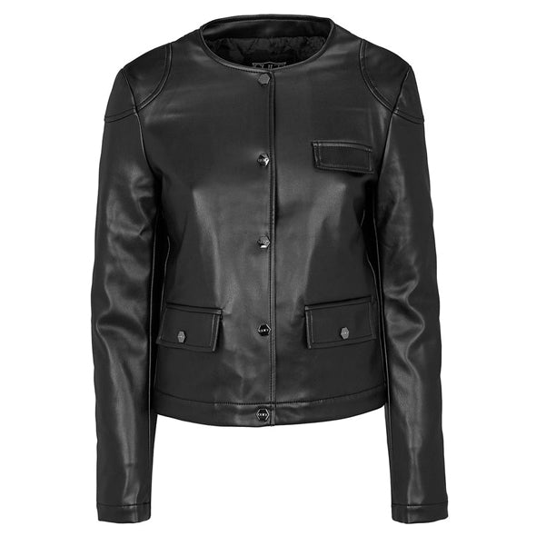 Giacca in ecopelle CULT CLC305200 Nero Donna
