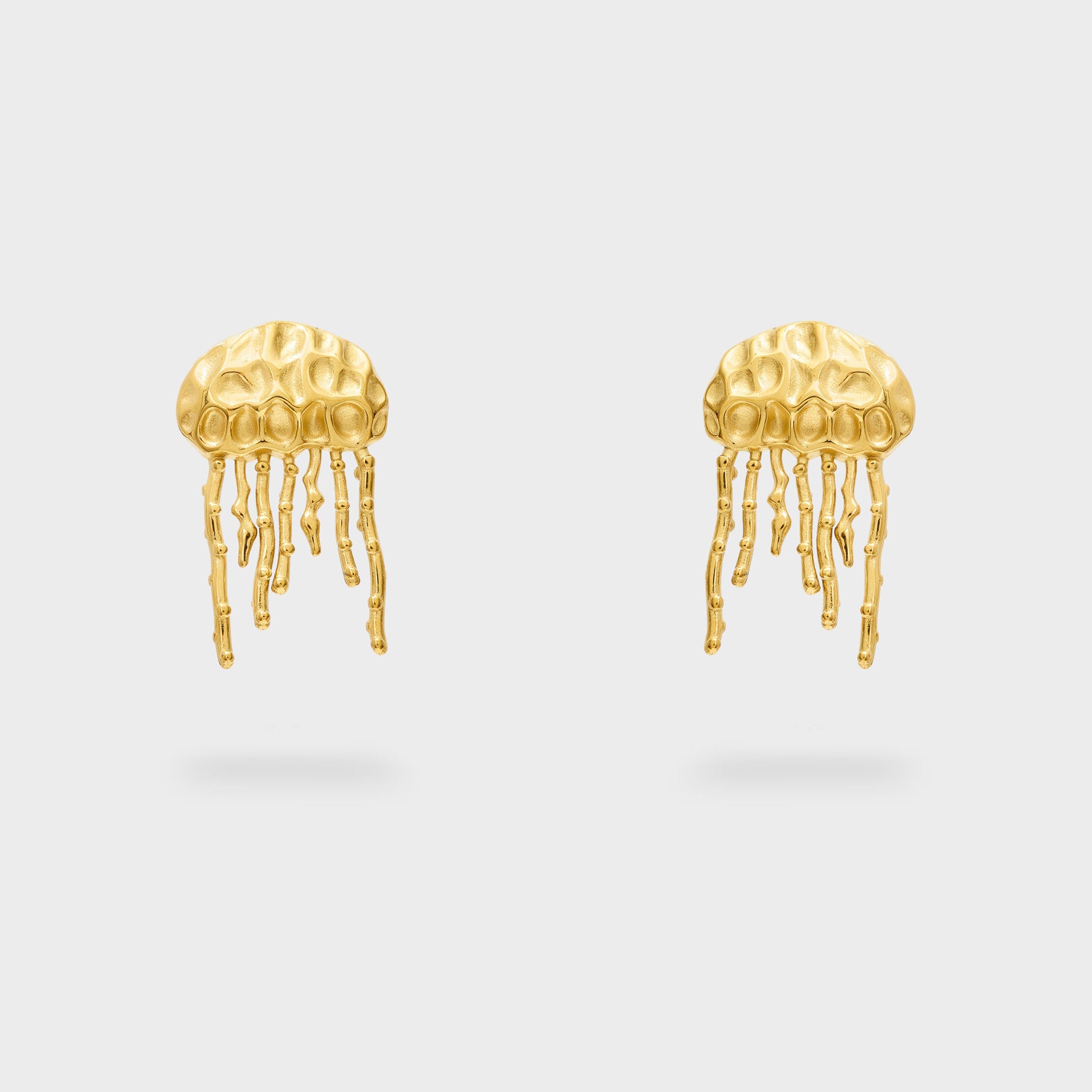 Orecchini Medusa Martellata Nali' PWOR0024 Oro Donna