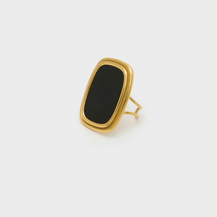 Anello Nalì Milly TLAN0001 Oro/Nero Donna