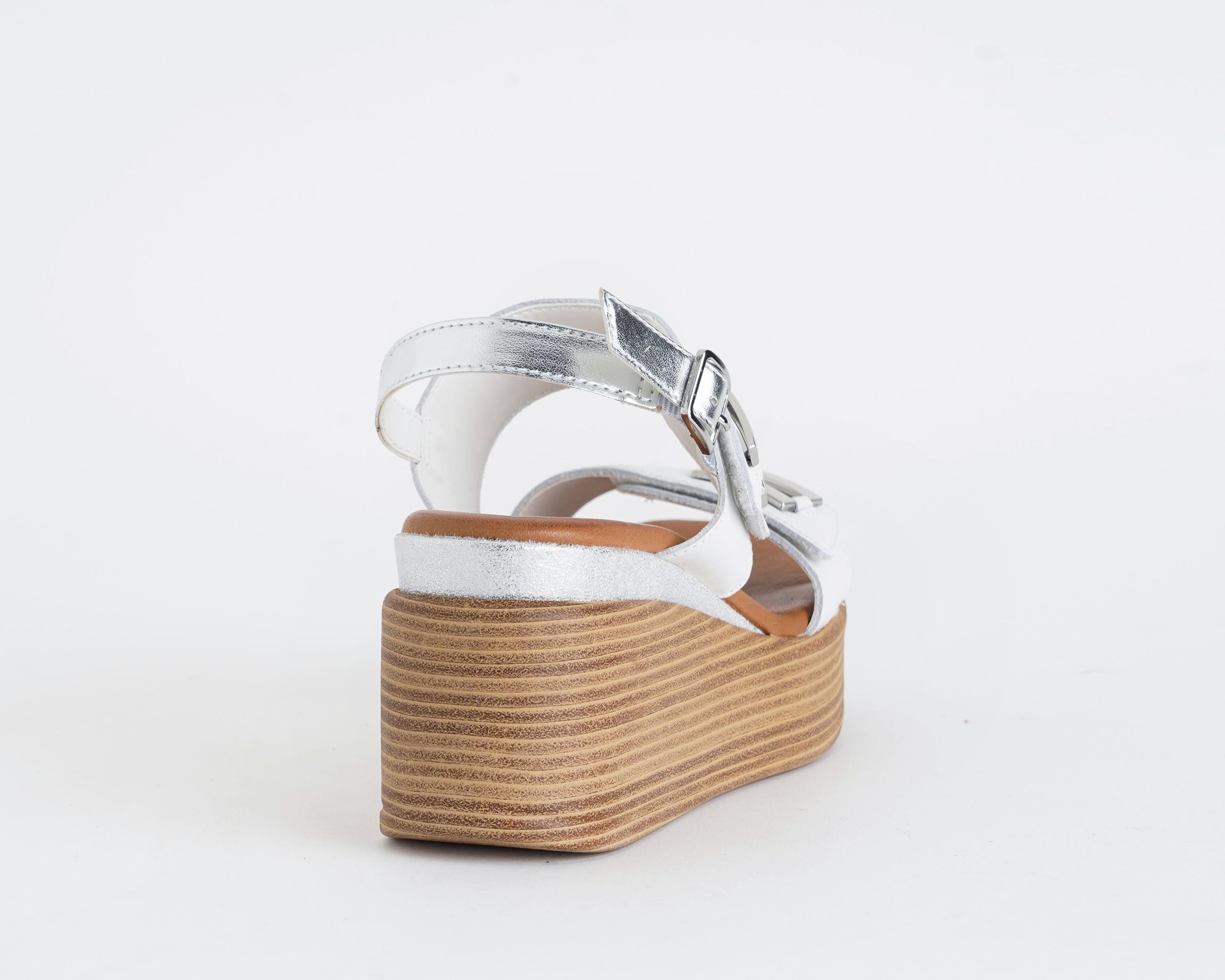 Sandalo platform donna IGI&CO 1190622 colore Bianco/Argento – IGI&CO